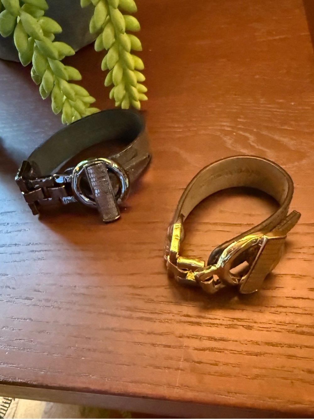 Roberto Mantellassi two eel skin bracelets.